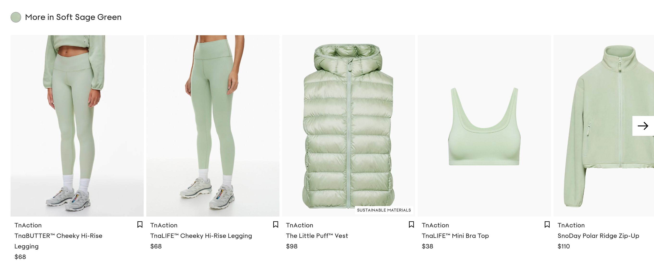 Aritzia more from color cross-sell