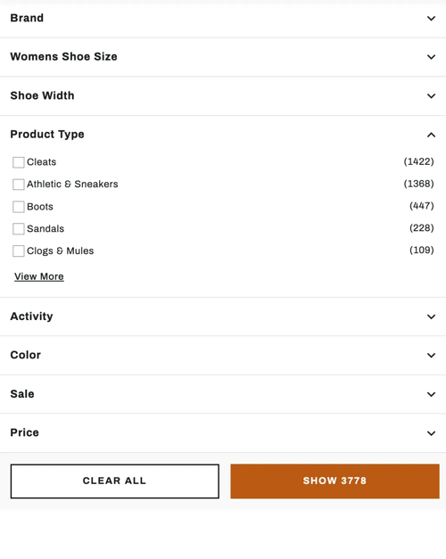 Dicks Sporting Goods Product Type filter open-1