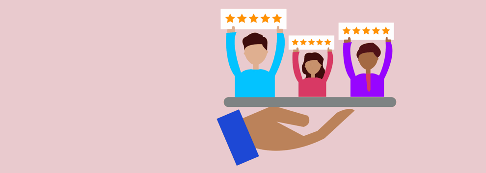 5 star ratings served on a platter