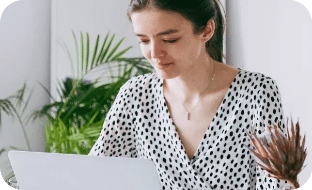 Woman with laptop