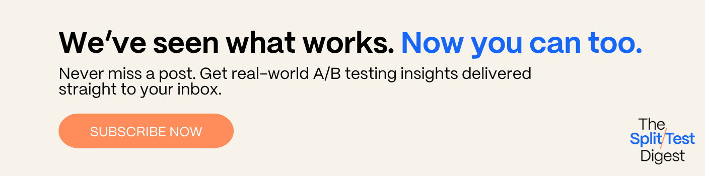 subscribe to the Split-Test Digest