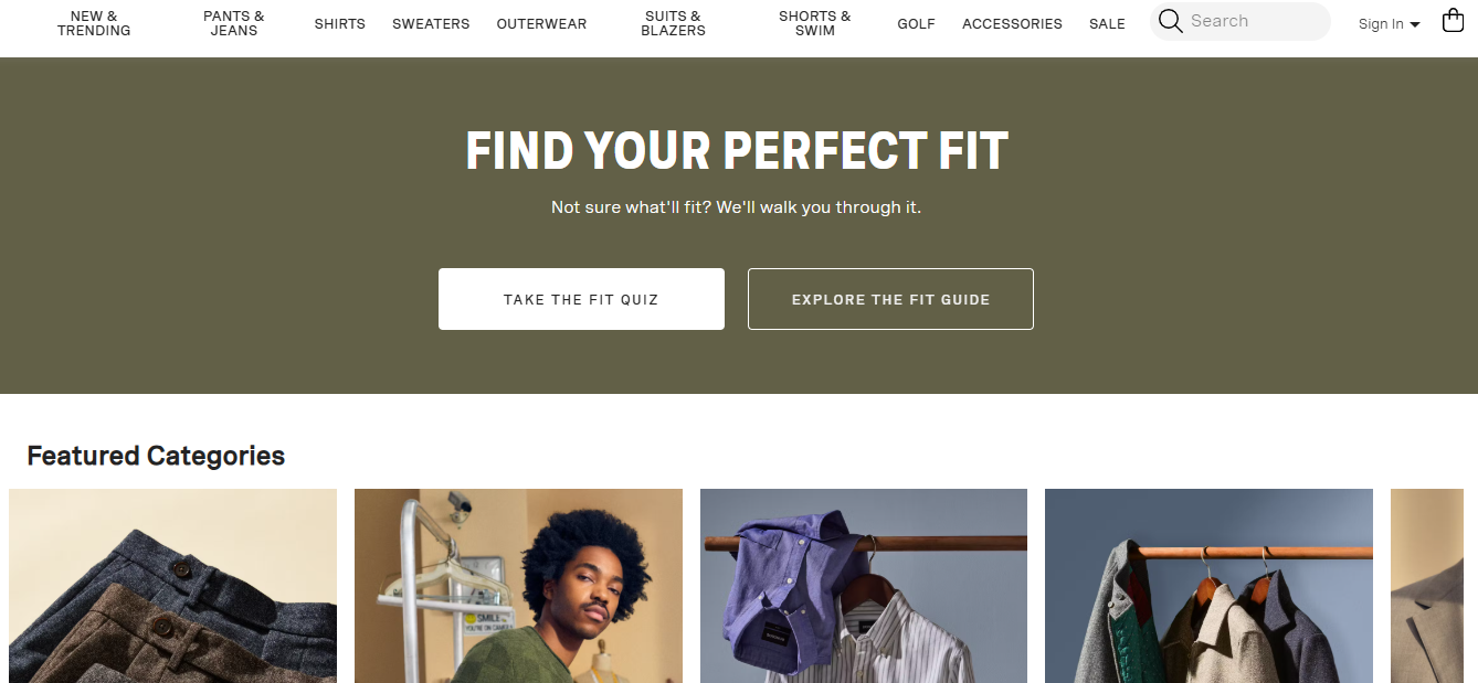 bonobos ecommerce landing page best practices