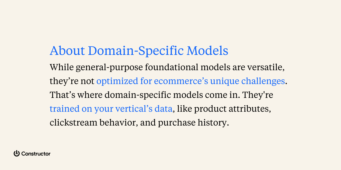 domain-specific models