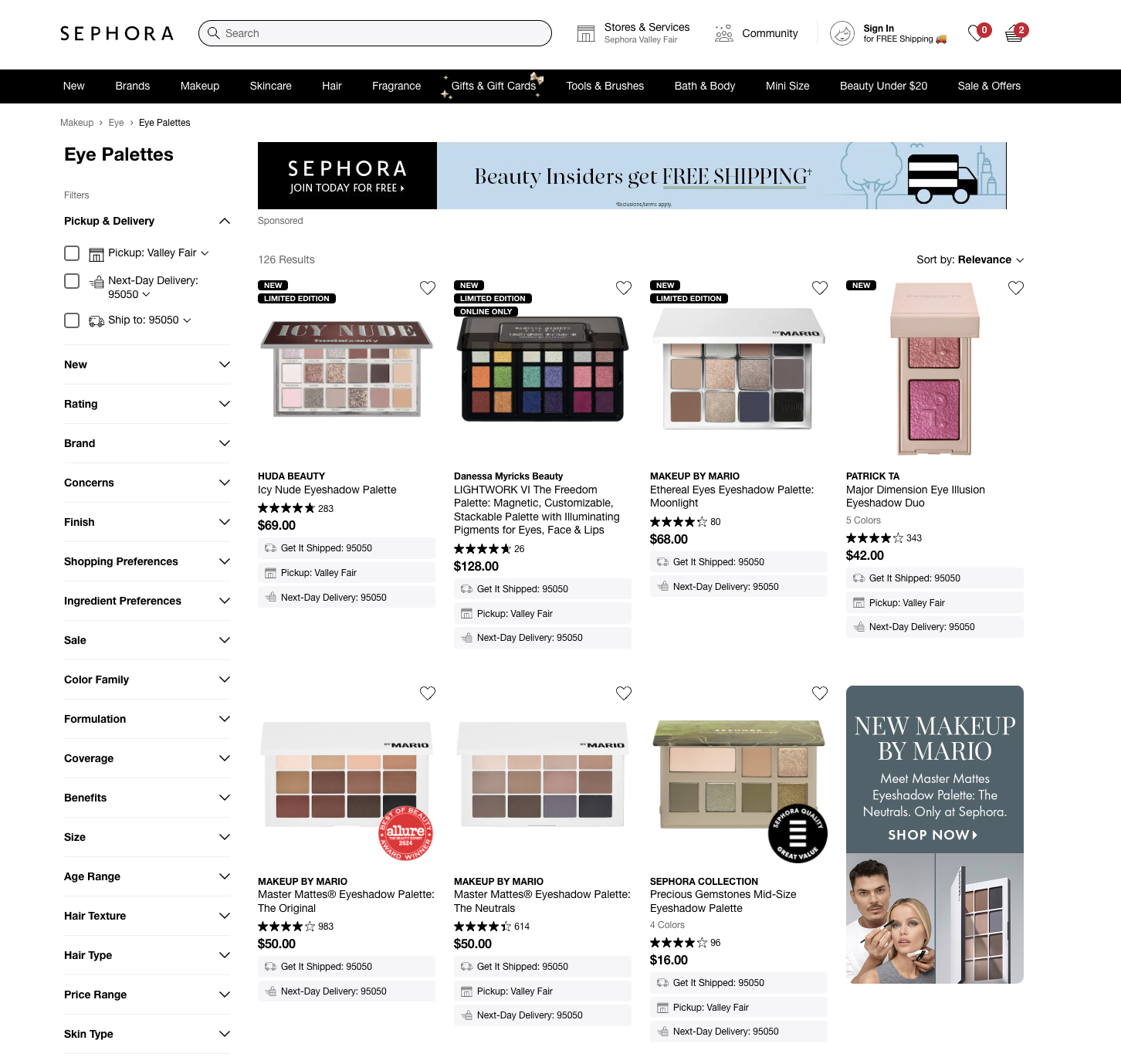 ecommerce merchandising product page layout