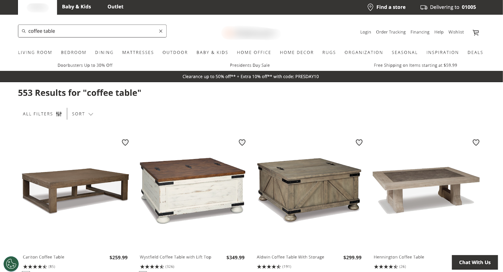 furniture-store-coffee-table-search-results