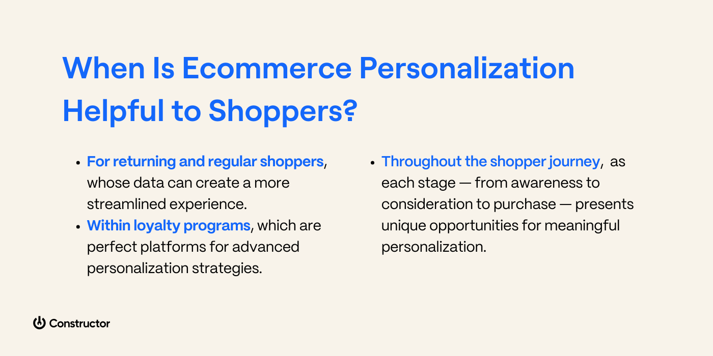 helpful ecommerce personalization