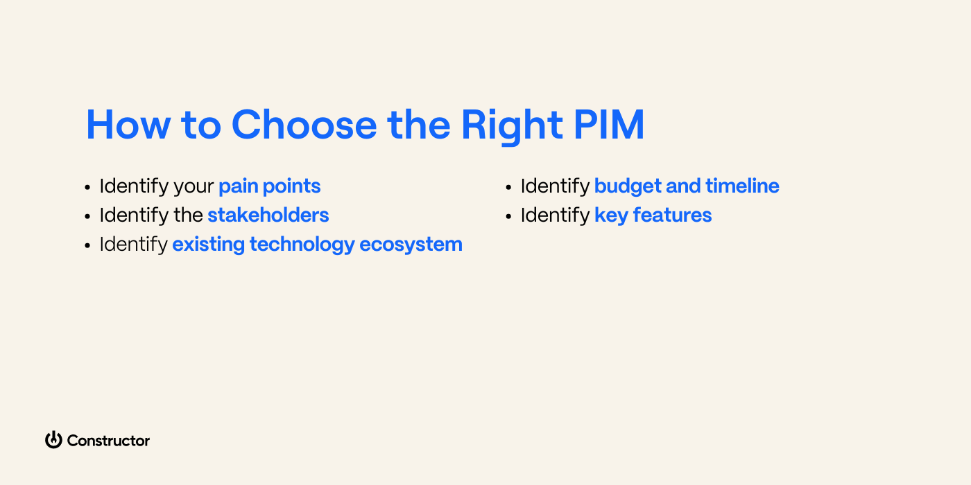 how to choose the right pim