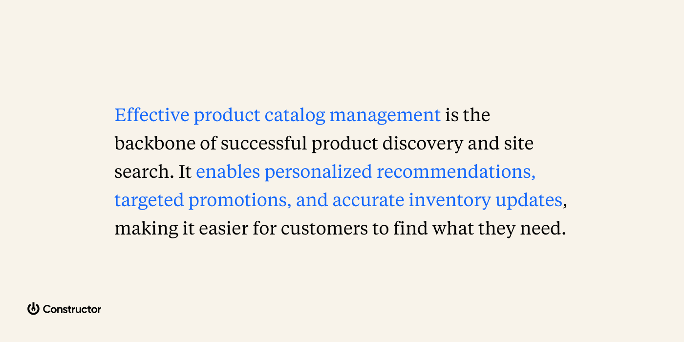 importance of ecommerce catalog management