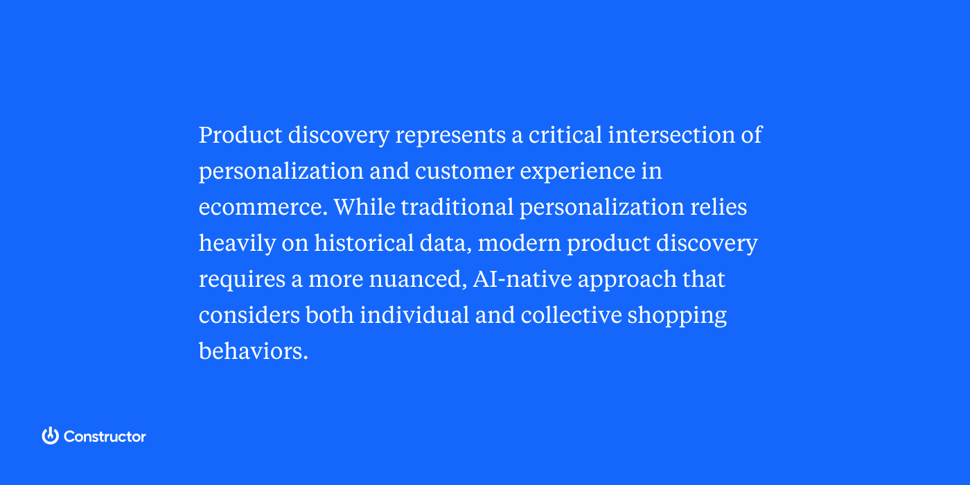 modern product discovery personalization