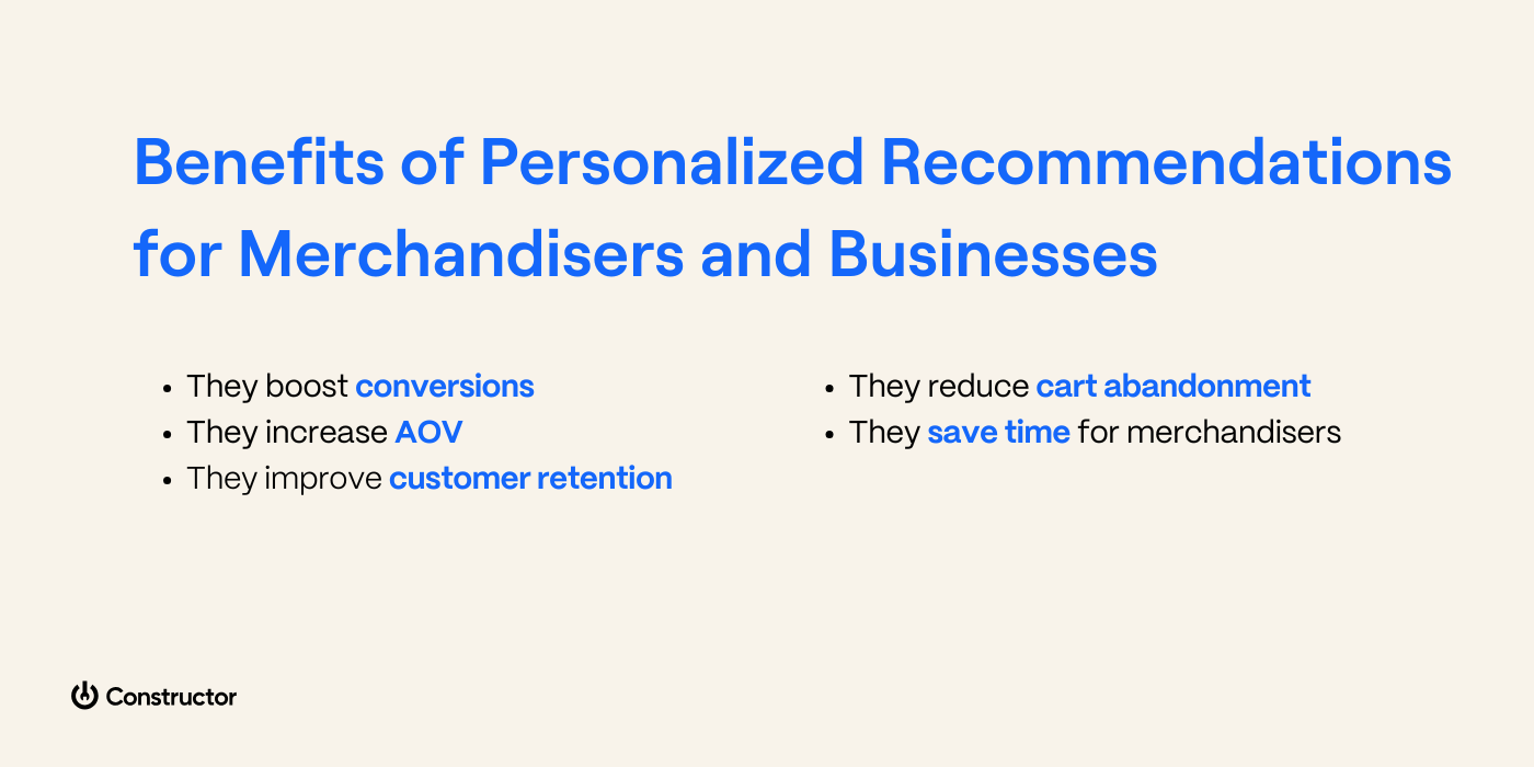personalized recommendations benefits