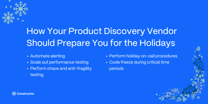 product discovery vendor holiday preparations