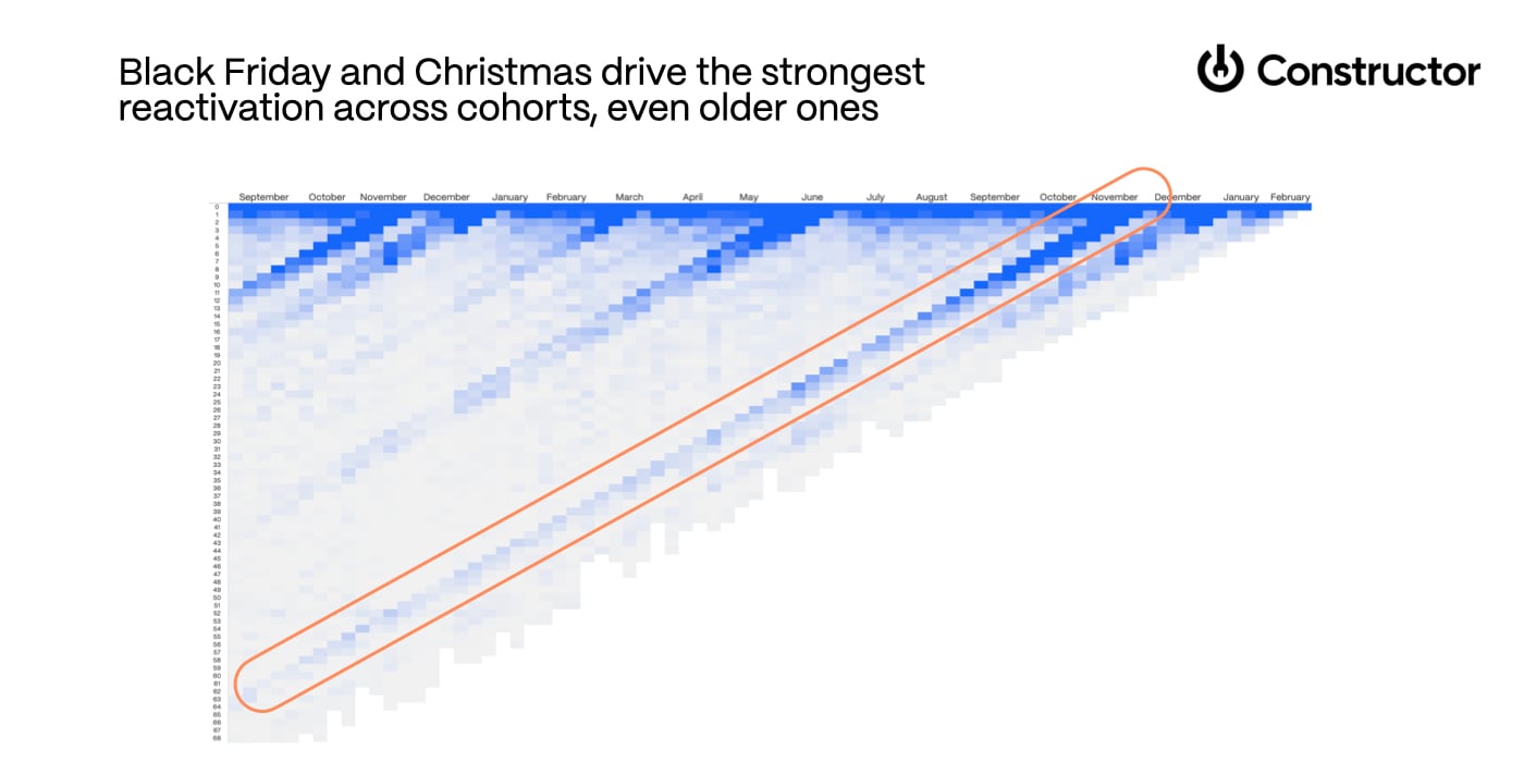 black friday and christmas drive strongest reactivation