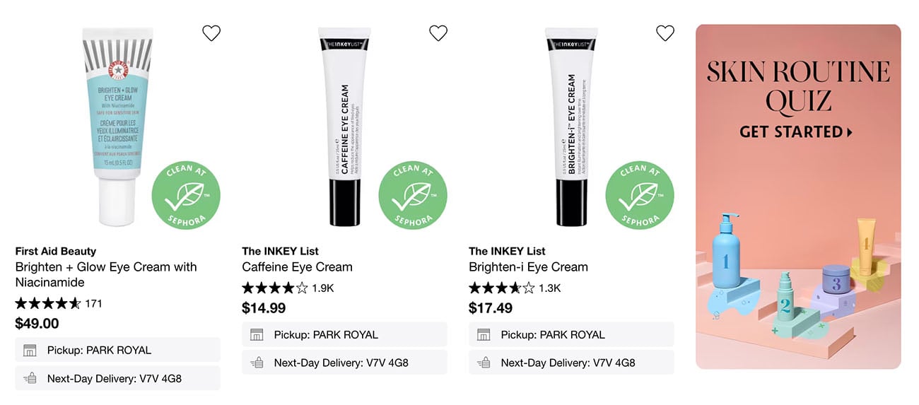 sephora product finder quiz
