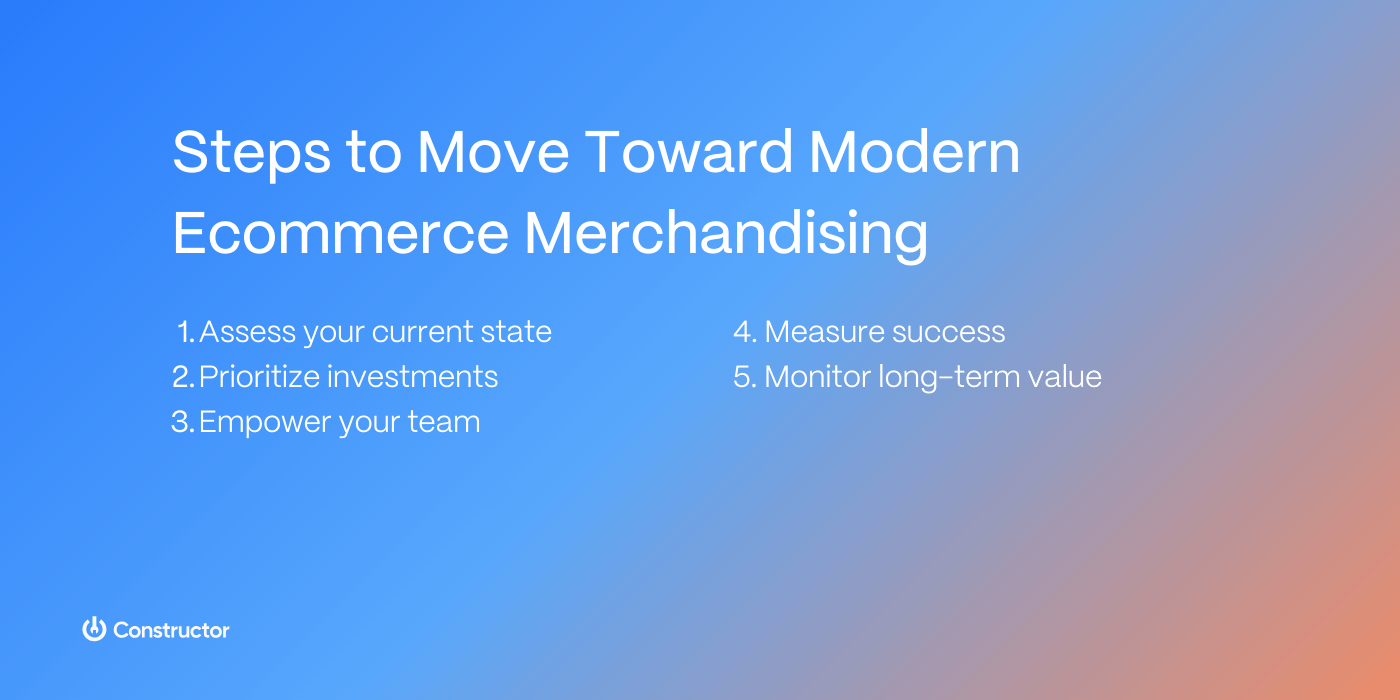 steps toward modern ecommerce merchandising