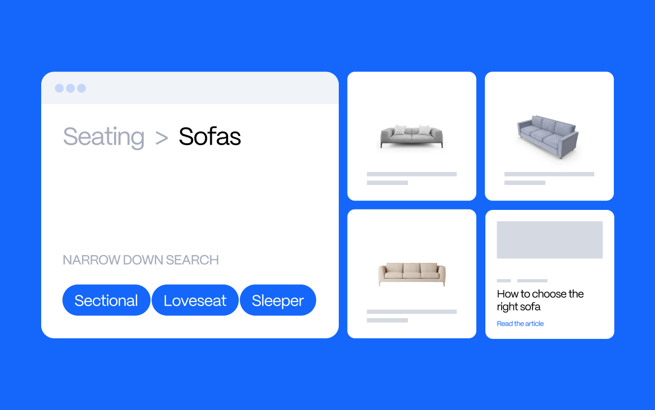 Personalization furniture and home goods ecommerce