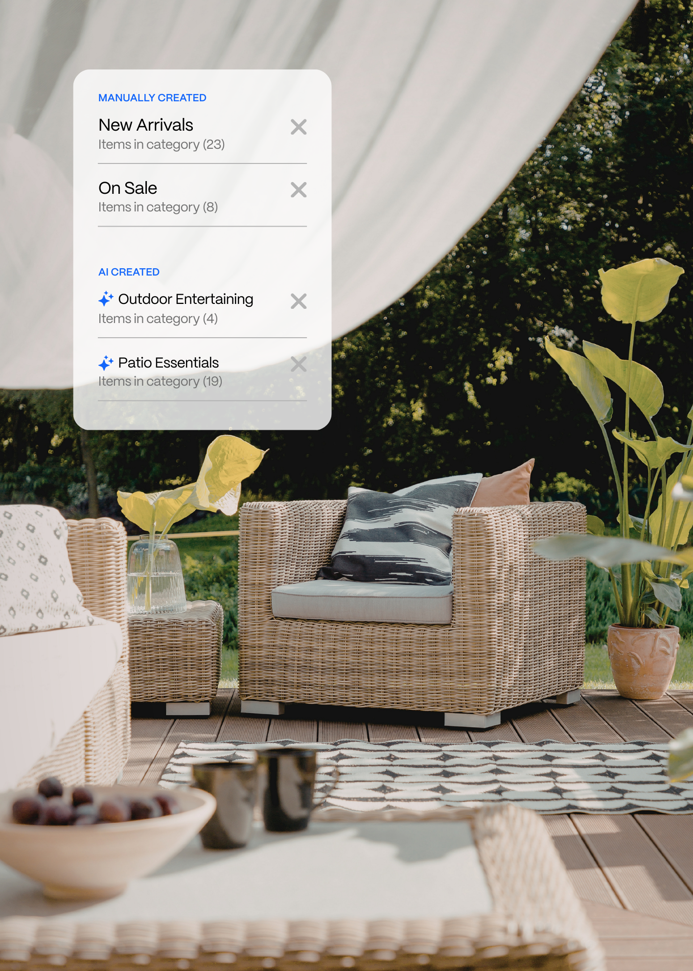 collections for furniture and home goods